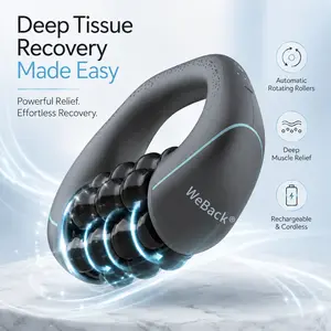 [Father's Day Gift] WeBack Handheld electric rolling massager provides full-body relief for deep tissues and muscle with 3-speed rotation. summerwins