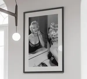 [Sale off up to 50%] [Free ship] Marilyn Monroe Makeup Poster, Black and White, Marilyn Monroe Print, Fashion Wall Art, Vintage Photography, Old Hollywod Prints, Room Decor (No Frame)