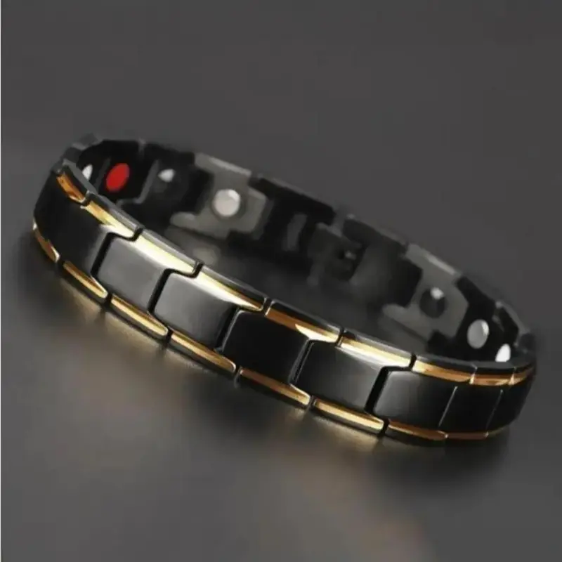 Magnetic Bracelet Energy Bracelets Stainless Steel Men's Bracelets For Jewelry Gift With Adjustable Sizing Tool
