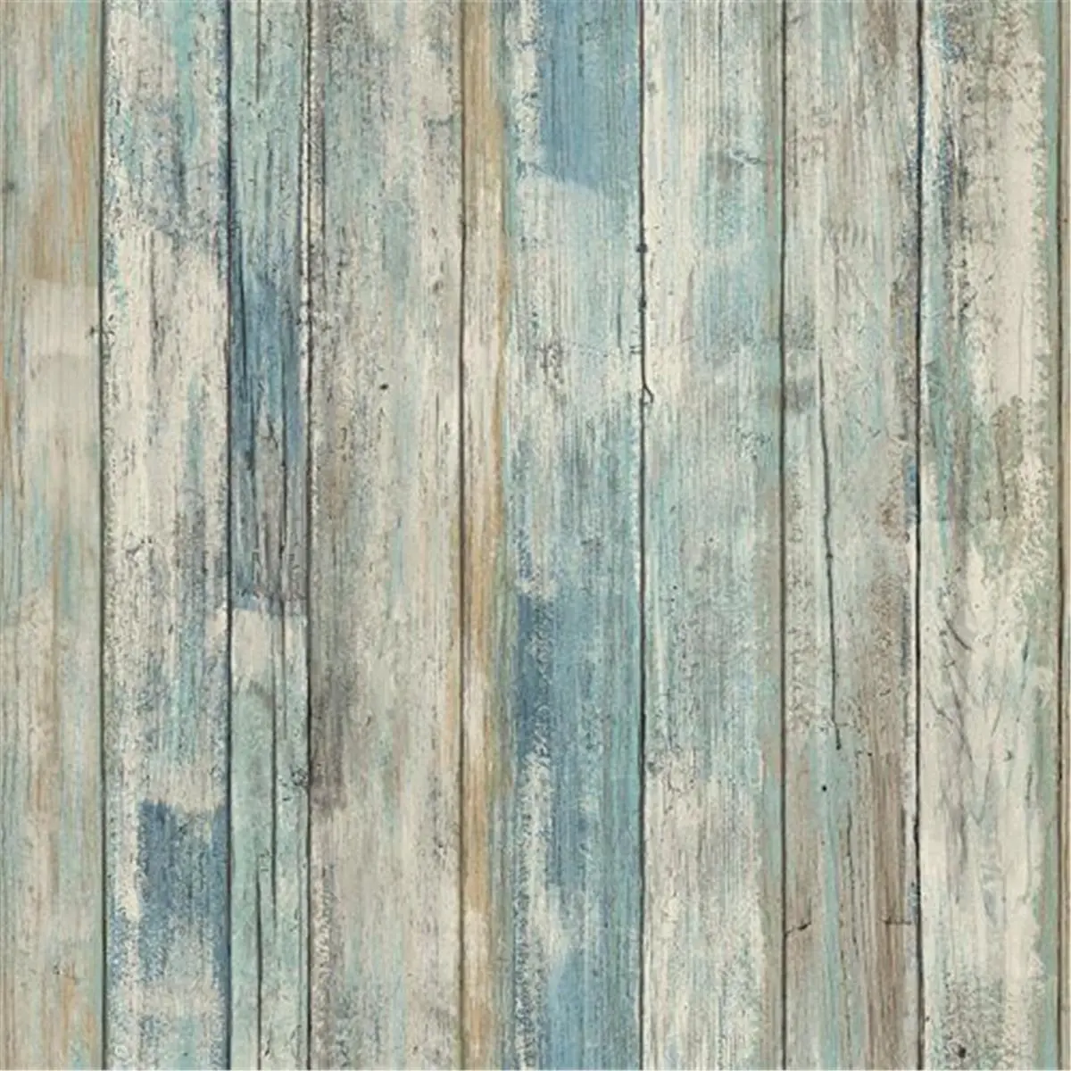212 MAIN Blue Distressed Wood Grain Peel and Stick Wallpaper - High-Quality Removable Self-Adhesive Vinyl, Home Decor for Accent Walls, Living Room Hanging Supply