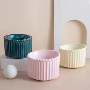 Ceramic High Footed Pet Feeding Bowl, Neck Protection & Anti-Knock Design, Easy Clean Ceramic Material, Ideal for Cats & Dogs