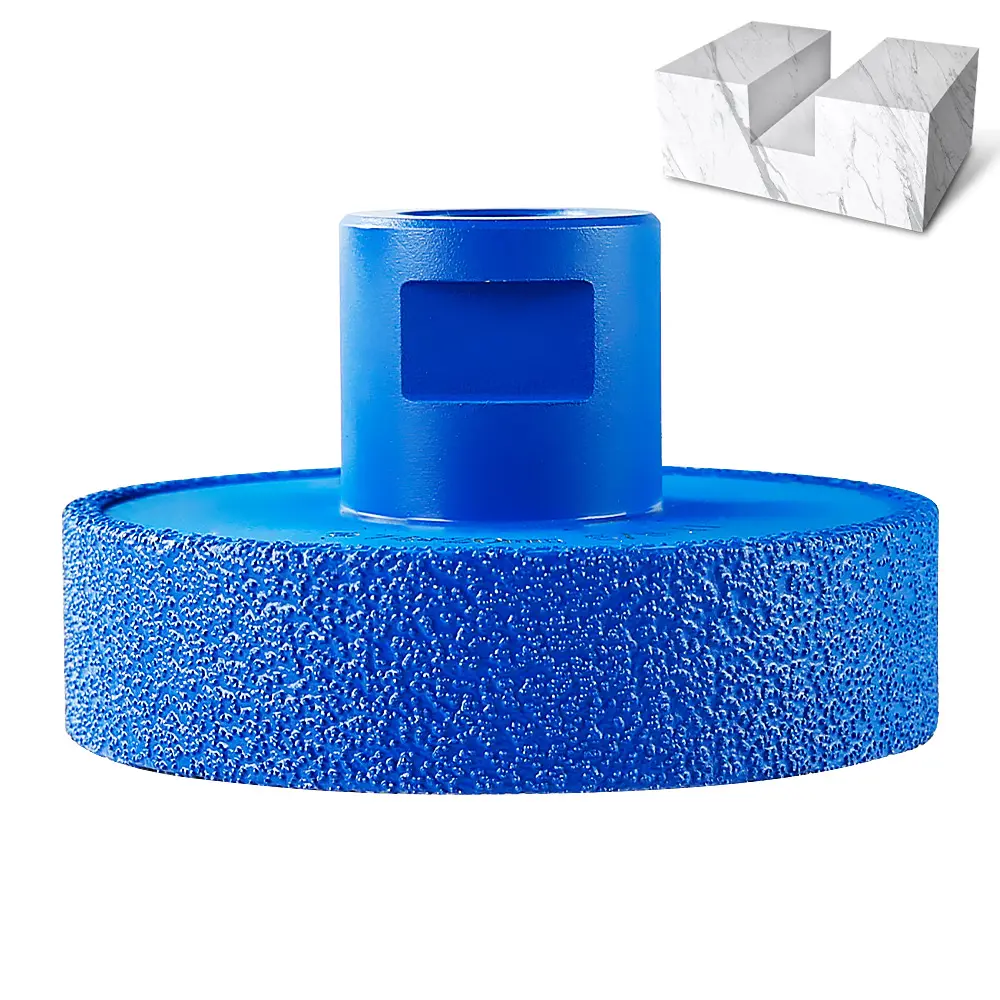 LOZLIN Diamond Flat Grinding Wheel with Emery - 5/8-11 Angle Grinder Hardware, Stone Grooving Tool Accessory for Marble Gratings, Polished Marble Gratings & Countertops, Quartz - Father's Day Gift