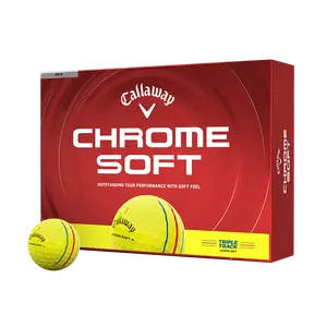 Callaway Golf Chrome Soft Triple Track Yellow Golf Balls