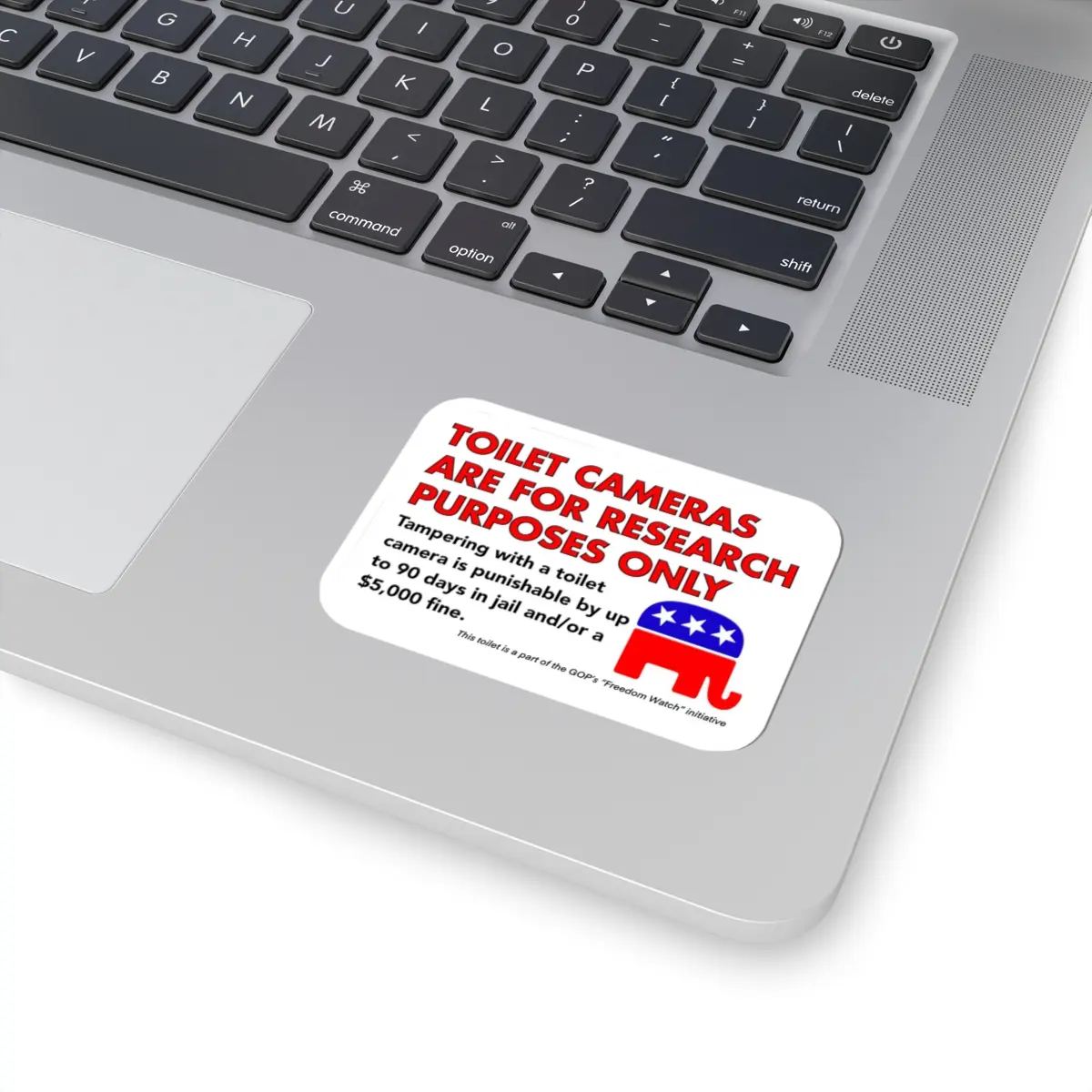 Toilet Cameras Are For Research Purposes Only Sticker Car Magnet, Anti Trp Sticker, Funny Political Decal, Liberal Protest Gift STICKER
