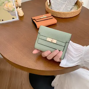 Slim Women's Card Holder Wallet - RFID Blocking Minimalist Design - Holds 8 Cards - Ultra Thin & Lightweight for Everyday Carry (Solid Colors)