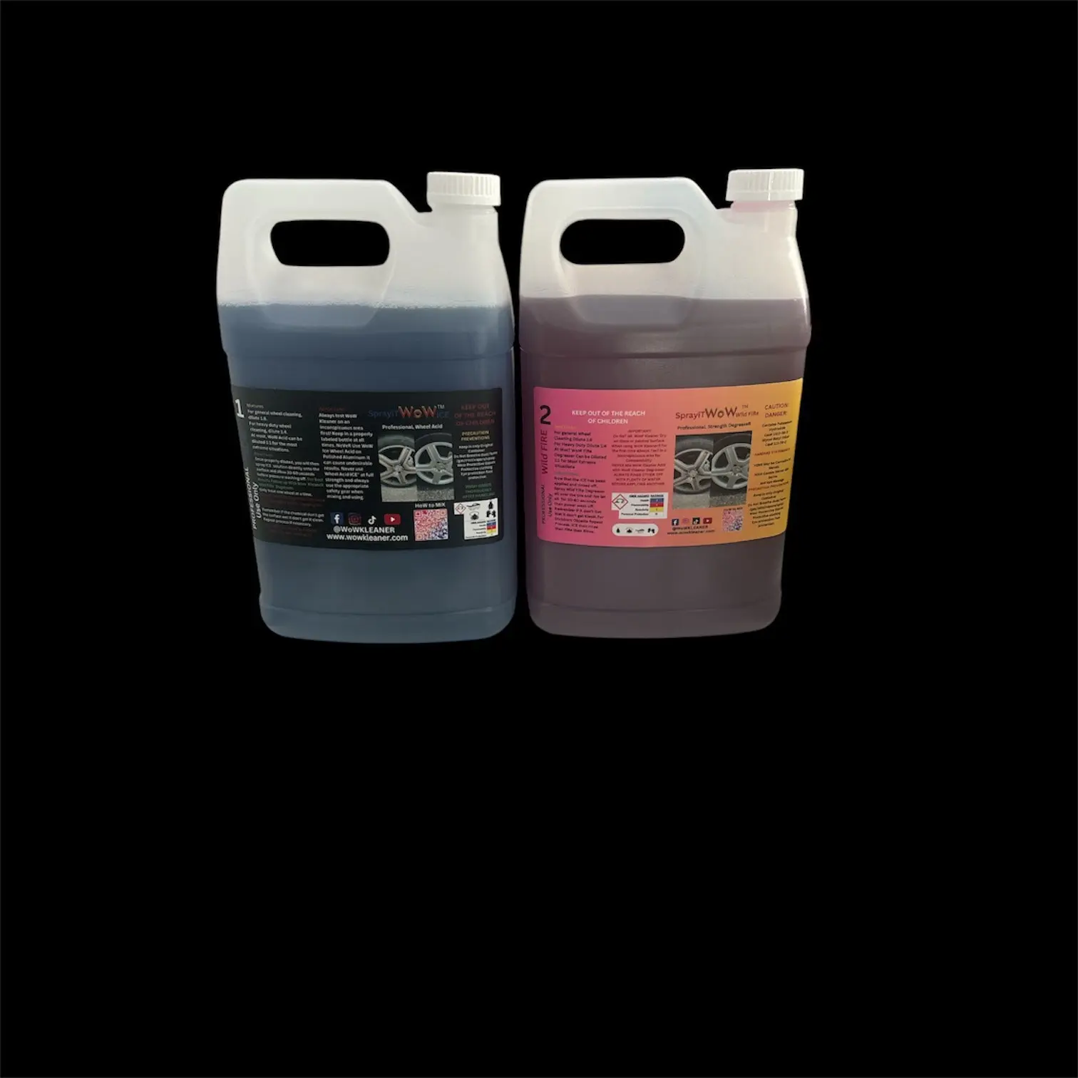 WoW Wheel KleaneR Gallons (Makes 10 Gallons) Ratio 1:10 (Concentrated) WoW Wheel KleaneR Gallons (Makes 10 Gallons) Ratio 1:10 (Concentrated)