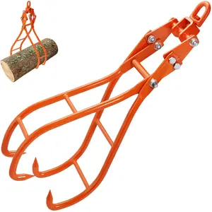 VEVOR 36 in Heavy Duty #45 Steel Log Lifting Grapple, Eagle Claw Design with Swivel Ring Timber Hook, 3307 lbs/1500 kg Capacity for Tractors, ATVs