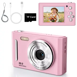 2.4 Inch Screen Digital Camera, Digital Video Camera with SD Card, Anti-shake Camera with Music Player for Birthday Gift