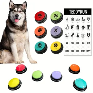 6pcs Dog Button Button 2025 Upgraded Dog Voice Training Buzzer Set to Record and Play Your Own Voice to Train Your Dog's Voice What They Need - Button Smart Toys - Pet Toys - Dog Communication Buttons