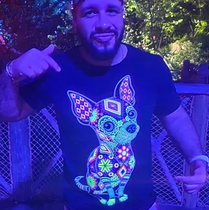 Camisas fluorescentes Neon! bellas, originales... Más de 160 diseños. Man Tshirt Streetwear Top Menswear Tshirts Crewneck Tropical Round Neck Bestie Underwear