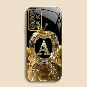 Suitable for [Galaxy A53 5g] New high-end gold letter electroplated gold edge mobile phone case new business simple explosion-proof mobile phone case affordable anti-fall anti-fingerprint 995