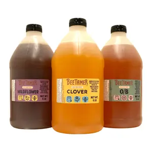 6lb Bulk Raw Unfiltered Honey, 3 Varietals, Wildflower, Clover, Orange Blossom, 100% Raw Unfiltered Honey