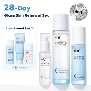 [ddg Official Shop] 28-Day Glass Skin Renewal Set (Toner + Serum + Lotion)｜Ceramide + Peptide + Hyaluronic Acid for Barrier Repair, Hydration & Brightening, Moist, Skin Repair