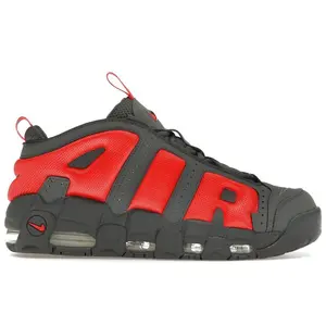 Nike Men's Air More Uptempo Low Dark Grey Light Crimson, from StockX