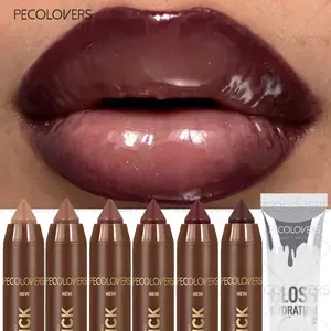 7pc/set Cosmetic Lip Liners with a Tube Glossy Lip Gloss, Defines Lip Contours, Hydrates And Enhances Lips, Assorted Lipstick Collection, Lip Products