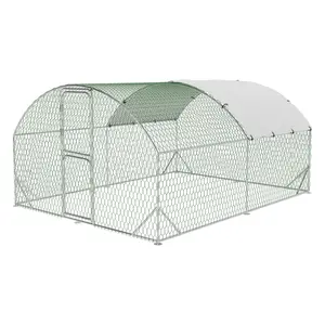 10 Ft Heavy-Duty Wire Metal Kennel, Escape-Proof Outdoor Dog Enclosure with Waterproof Roof, Secure Locking Door for Backyard Use, Escape Proof Kennel