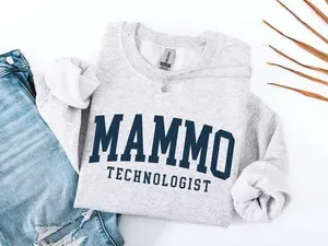 Mammo Technologist  Short Sleeved T-SHIRT / Sweatshirt, Mammo Technologist Gift, Mammo Tech Cotton Crewneck