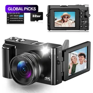 48mp & 4K HD Digital Camera, Auto Focus, Flip 180° Display, Vlogging Camera, 32GB Memory Card, 16x Digital Zoom, Beginner Camera, Y2K Style, Autofocus Vlogging Camera #GLOBAL PICKS
