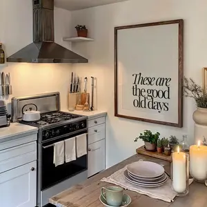 Motivational Quote Trendy Wall Art Print | Positive Quote Poster | Good Old Days Typography | Large Living Room Wall Art | Gift Poster| Vintage