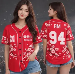 Kpop Group Bangtan Style Jersey, Custom Bangtan Boys Members Baseball Jersey For Army, Bangtan World Tour 2026 Merch Top, Bangtan Comeback 2026 Sports Vest