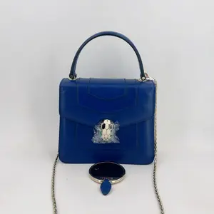 Pre-owned Bvlagri leather Crossbody Bags Bvlgari Small Serpenti Forever Top Handle Bag Leather