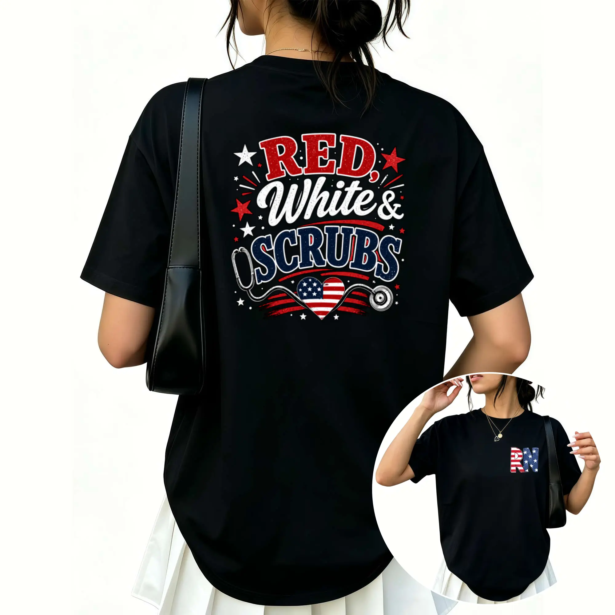Nurse T-shirt, Nurse Week Gift, 4th of July T-shirt, Nurse Graduation Gift, Nurse T-shirt