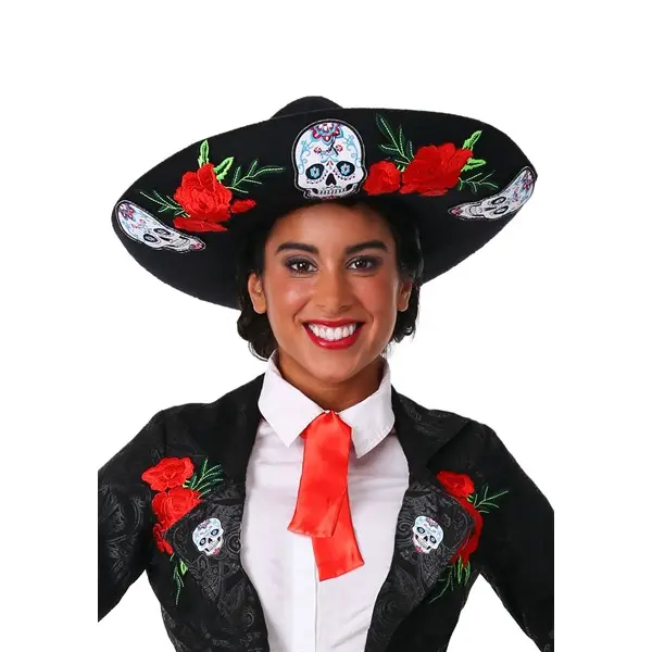 Day of the Dead Adult Sombrero