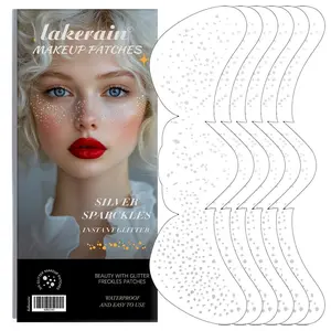 Glitter Makeup Stickers, 6 Counts/set Waterproof Makeup Glitter Patches, Face Glitter Makeup Stickers, Makeup Accessories for Women & Girls, Cosmetic, Glam Pack Glitter