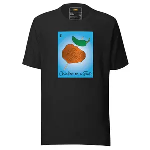 Chicken on a Stick Unisex t-shirt