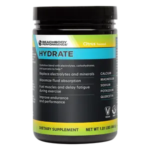Bodi - Hydrate Electrolyte Powder - Quercetin Enriched Electrolyte Powder, 4 Key Electrolytes: Potassium, Magnesium, Sodium, Calcium - Supports Endurance & Fluid Balance, Citrus, 40 SRV