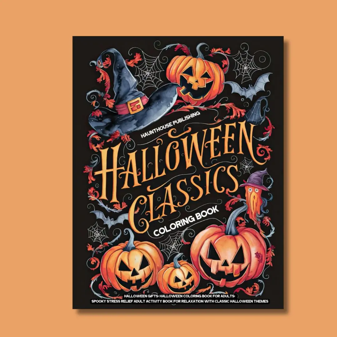 Halloween-Themed Paper Adult Coloring Book - Creativity Boost, Relax Before Spooky Season, Spooky Designs, No Children's & Infants' Literature & Art Book Mislabeling Gift for Adults