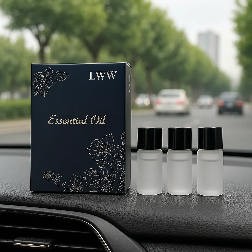 Aromatherapy Essential Oil Refill Bottles - 3 x 10ml Scented Long-Lasting Freshener, Fragrance Car Fragrance Set for Car Diffuser & Home Care Supplies with Box