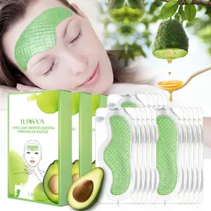 3 boxes of collagen forehead patch, avocado mask patch, moisturize and hydrate forehead skin, fade wrinkles, daily skin care products,Mother's Day gift