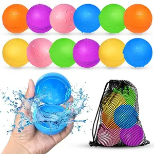 Reusable Silicone Water Balloon, Pool Water Ball Toy Set, Environmentally Friendly Non-toxic Soft Water Ball, Water Toy for Home Beach Party