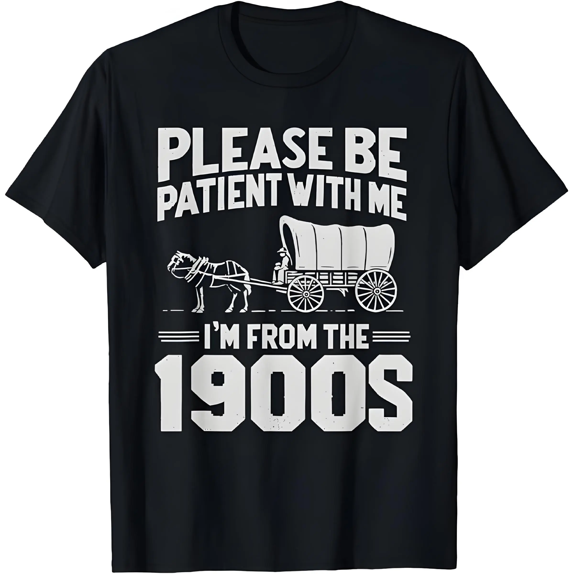 Cotton Please Be Patient I'M From The 1900S Funny Over The Hill T-Shirt Golf Gift Unisex Crew Neck Tee For Men And Women Casual TopUnisex T-shirts M-5XL