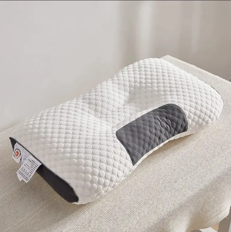 Pair pillow protection cervical vertebra anti-snoring memory pillow skin-friendly sewing embroidery star hotel pillow