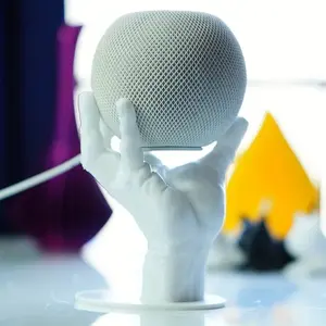 Creative Speaker Stand for Echo Dot 4th/5th Gen and Homepod Mini, Smart Speaker Holder, Desktop Display Stand, Audio Accessories, Speaker Storage