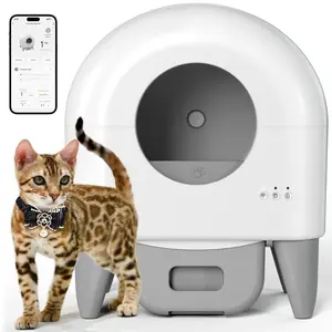 95L Large Automatic Self-Cleaning Cat Litter Box | App Control, Safety Sensors, Removable Washable Liner & 2 Rolls Garbage Bags
