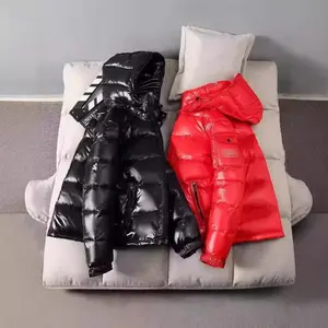 2026 Men's Winter Down Jacket Red Basic Slim-Fitting Hooded Korean Style Thickened White Duck Down Fill Polyester Lining Fashion CoatsGift