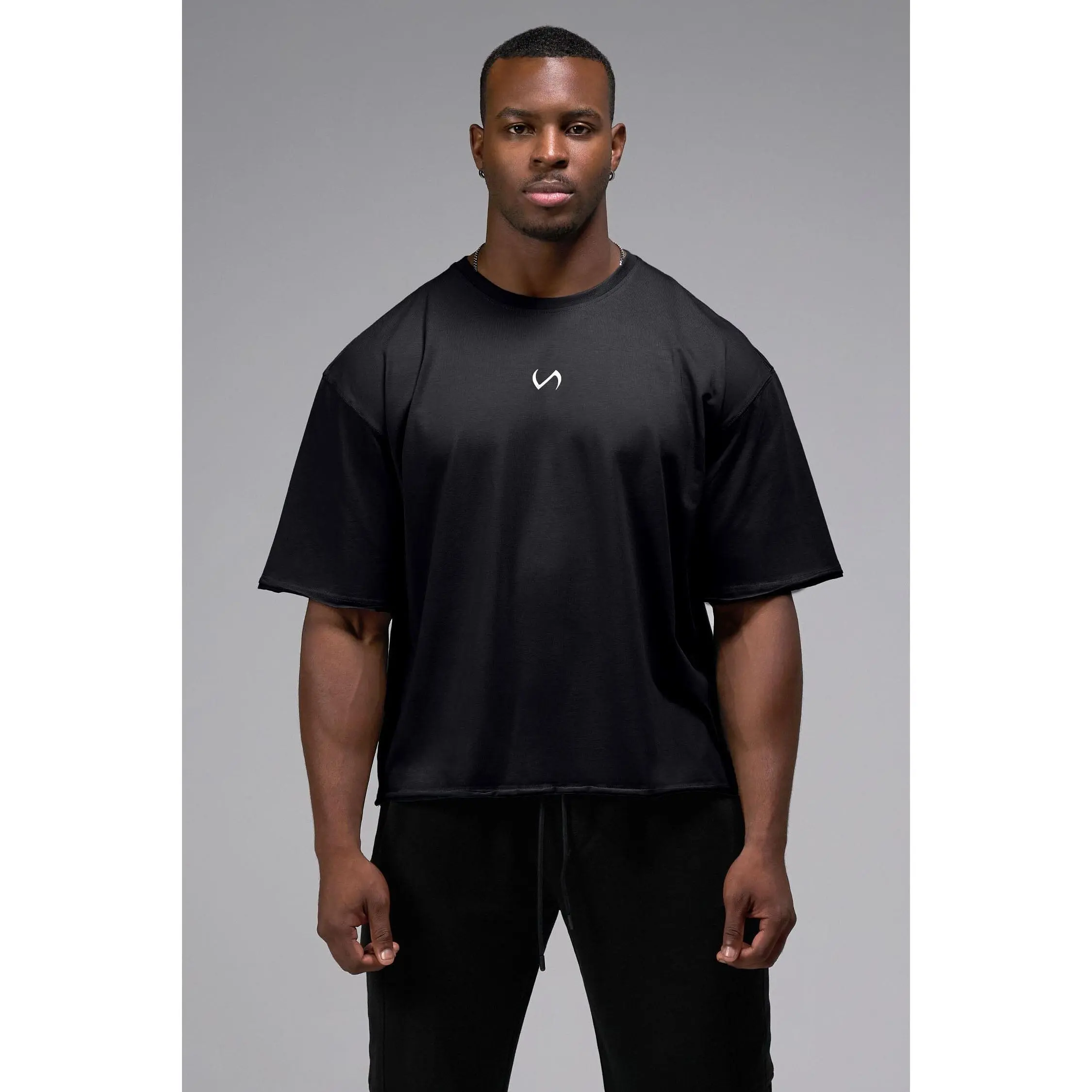 Raw Edge Cropped Tee