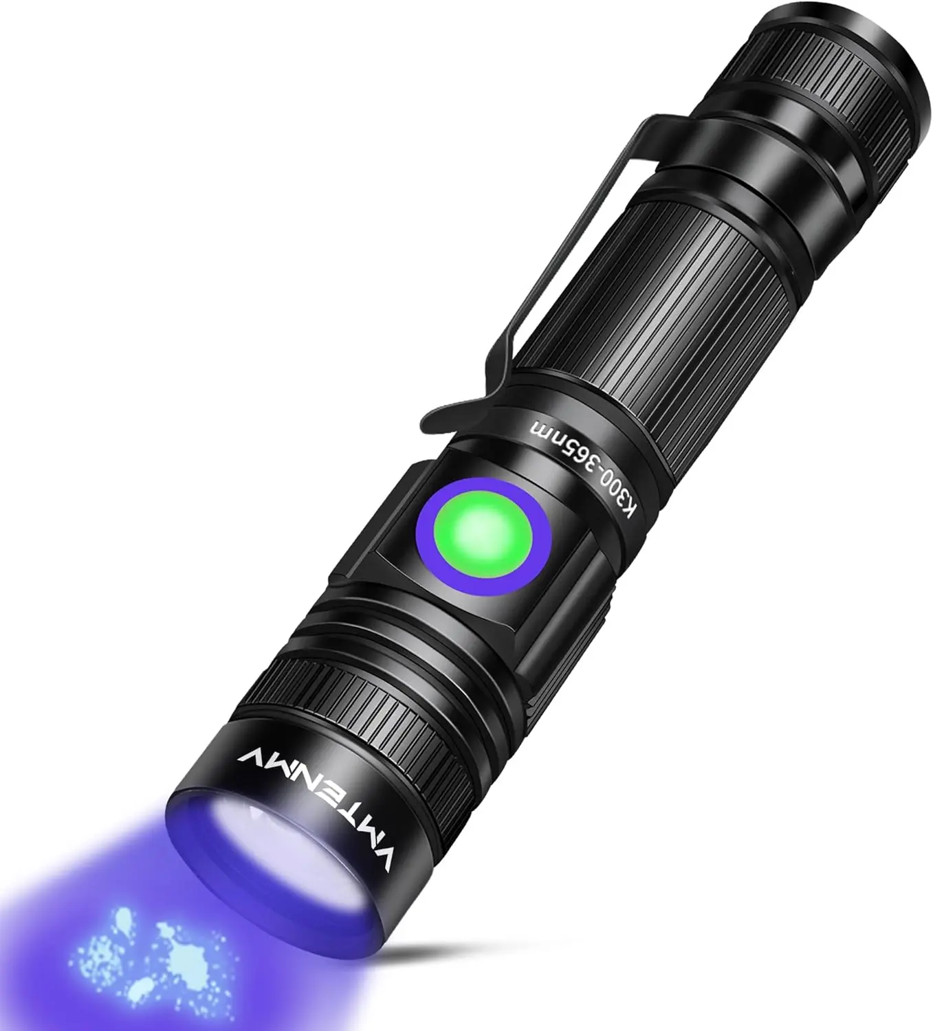 UV Flashlight Black Light USB Rechargeable 365nm Blacklight Mini, Woods lamp Portable Handheld Powerful LED Ultraviolet Lights Flashlights, Focus Adjustable for Resin Curing, Pet Urine DetectionGift..