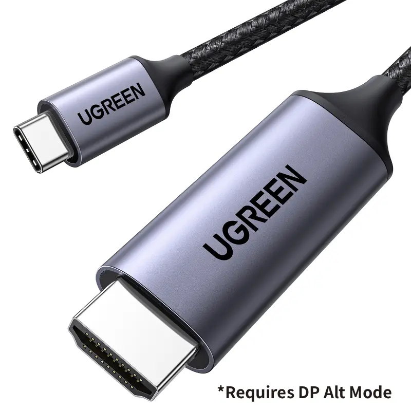 UGREEN Unidirectional USB C to HDMI 2.0 Cable 4K@60Hz 6.6FT | Thunderbolt 4/3, Home and Office, Compatible with iPhone 17 Pro Max, MacBook Pro Air iPad Pro, XPS, Galaxy S26, Steam Deck（For Phones with DP Alt Mode） tiktokshopbacktoschool