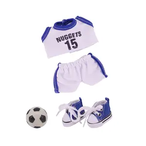 Sports Ball Set for 17cm Dolls, Includes Sports Clothes, Canvas Sneakers, Ball, Perfect Christmas Gift, Beautiful Clothing, Stylish Doll Clothes