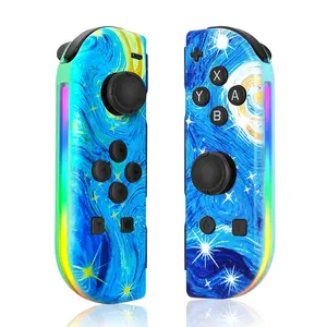 Wireless Controller for Game Handheld Controllers, Compatible with Switch Lite Oled, Dual Vibration Function, Cool Replacement Accessory, Handheld Gamepad, Game Console Accessories