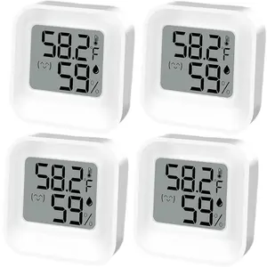Indoor Humidity Meter Hygrometer 4Pack, Room Thermometer for Accurate Room Temperature , Digital Hygrometer with Indoor Thermometer for ,  , and Humidity Sensor  Comfort