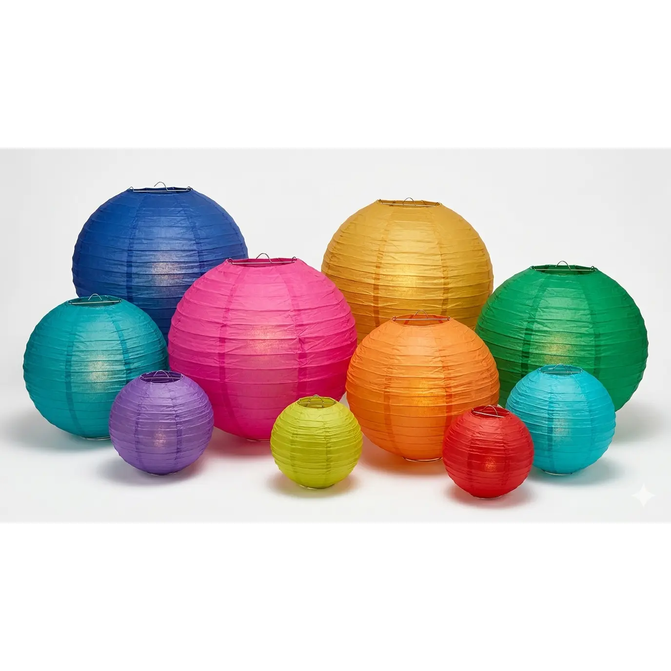 Lavender (#59) Wire Frame Spherical Paper Lantern (LT)