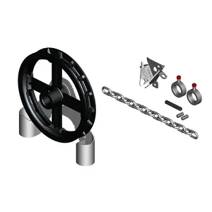 Garage Door Chain Hoist Model 2000D Direct Drive 5 3/8 Inch Offset (1 Inch Sh...