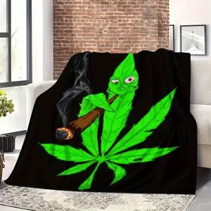 Soft Funny Plush Throw Blanket - Glam Modern, Stain Resistant, Cozy Lightweight, Plush Texture, Printed Theme, Portable Indoor Use Cover for Sofa, Warm Birthday Christmas Gift for Adults,summervibes