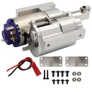 Metal 2 Speed Transmission Gearbox for WPL C14 C24 B14 B24 MN D90 MN-90 MN98 MN99S RC Car Upgrades Parts,Silver