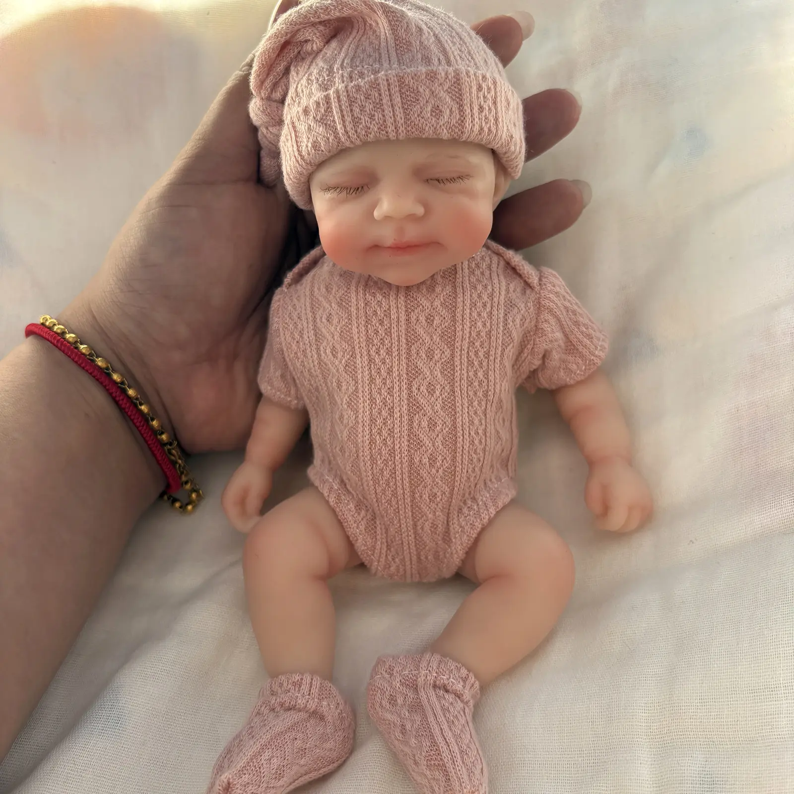 Mayfair Baby Doll 8inch (Weight: 0.7lb) Realistic Weighted Reborn Baby Doll Open Mouth But No Drink Wet System Newborn Baby Doll tiktokshopbacktoschool